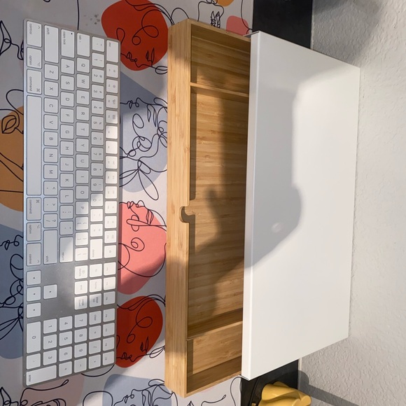 Ikea ELLOVEN Monitor stand with drawer, white - Picture 3 of 10